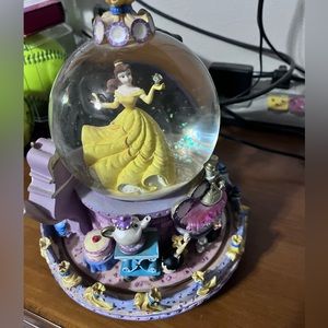 Disney Vintage Rare Disney's Beauty and the Beast Be Our Guest Snowglobe.